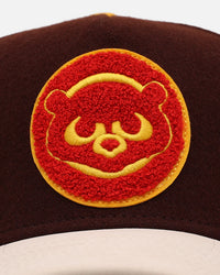 New Era Chicago Cubs 'Members Only' 9FORTY A-Frame Snapback Brown