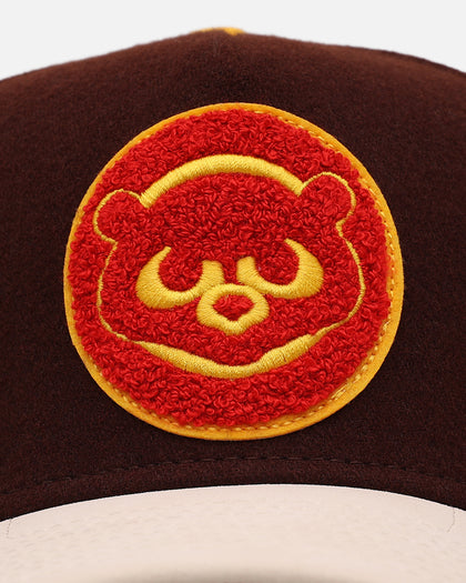 New Era Chicago Cubs 'Members Only' 9FORTY A-Frame Snapback Brown