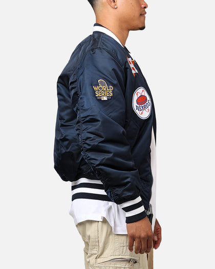 New Era X Alpha Series X MLB Houston Astros MA-1 Bomber Jacket Navy