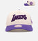 Mitchell & Ness Los Angeles Lakers 'Chainstitch Wordmark' Pro Pinch Snapback Purple