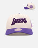 Mitchell & Ness Los Angeles Lakers 'Chainstitch Wordmark' Pro Pinch Snapback Purple