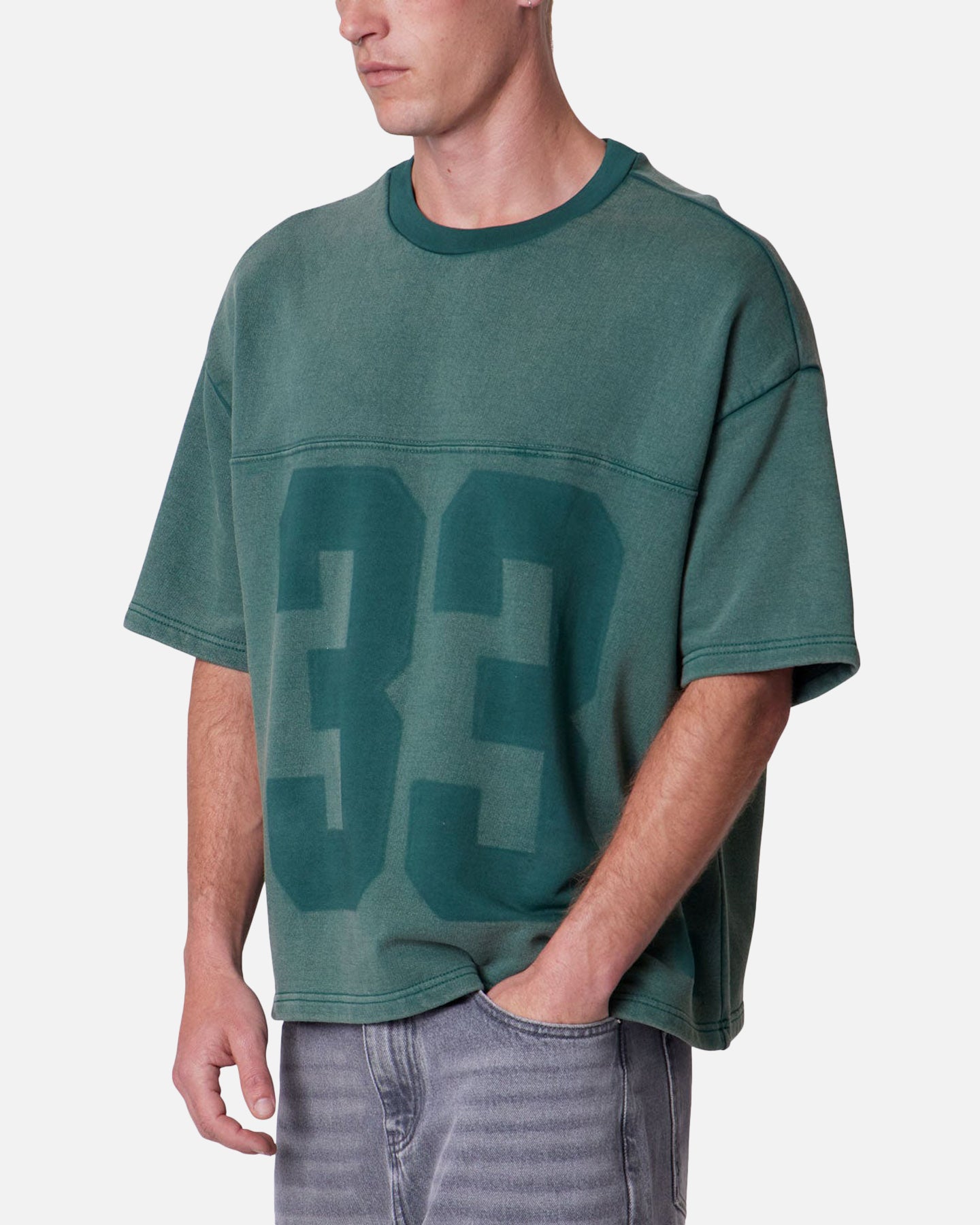 MNML Vintage Raglan Terry Jersey Green | Culture Kings US