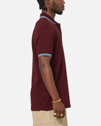Fred Perry Twin Tipped Polo Shirt Oxblood