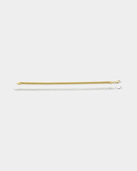 House Of Auric 5mm Cuban Bracelet Set Gold/Silver