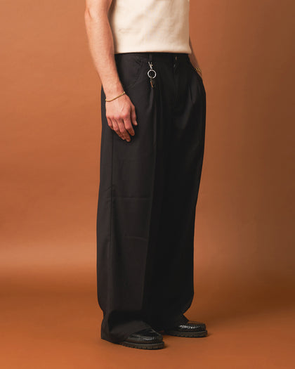 404 Flare Trousers Black