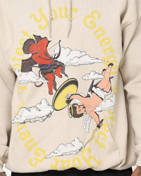 Goat Crew Protect Your Energy Hoodie Stone