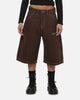 Ed Hardy Serpent Jorts Brown