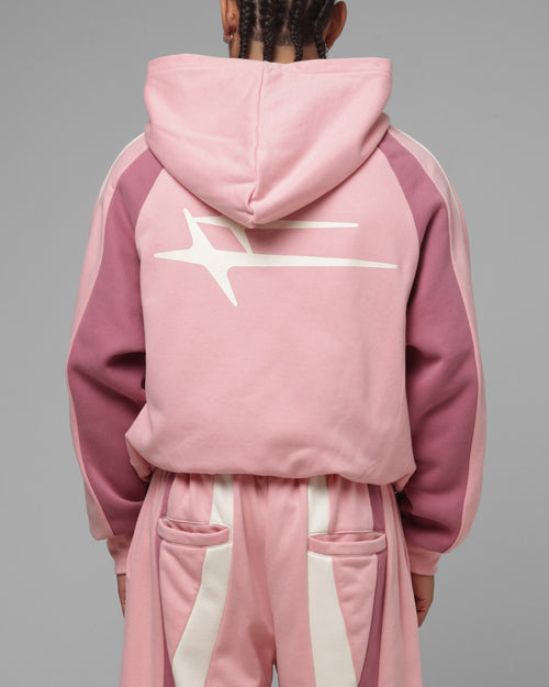Loiter Hybrid Tek Zip Hoodie Pink