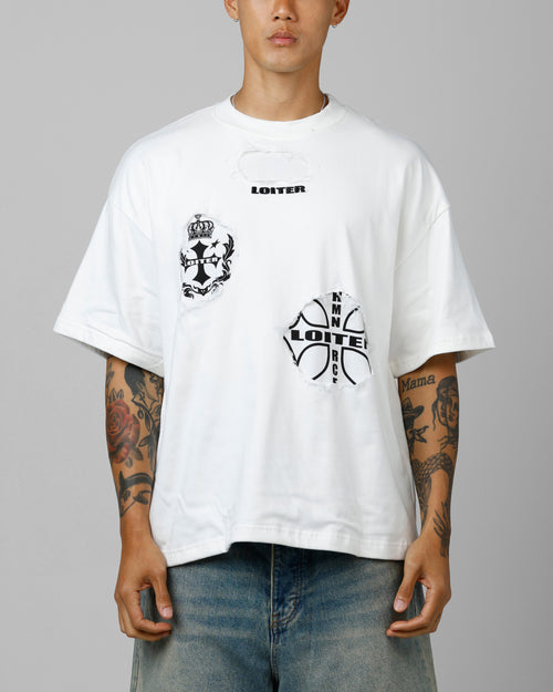 Loiter Destruction T-Shirt Off White