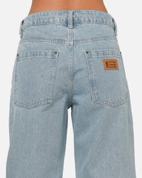 Carre Union Straight Fit Jeans Light Wash Blue
