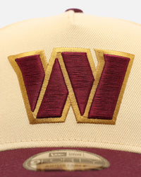 New Era Washington Commanders 'Vintage' 9FORTY A-Frame Snapback Vegas Gold