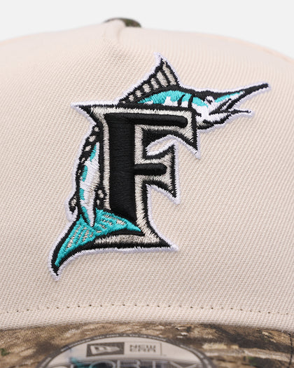 New Era Florida Marlins 'Realtree Visor' 9FORTY A-Frame Snapback Cream/Camo