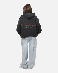 Represent Chrome Flight Hoodie Stained Black
