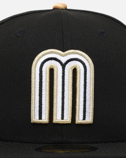 New Era Mexico National Baseball Team 59FIFTY Fitted Black Metallic