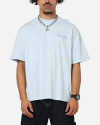 Carre Side Script Oversized T-Shirt Baby Blue