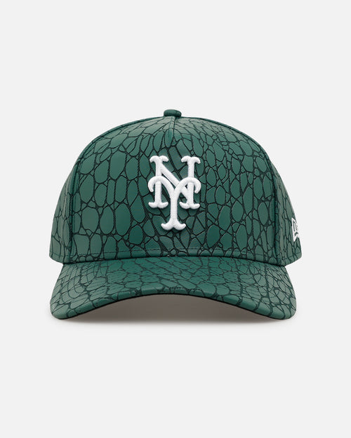 New Era New York Mets 'Croc Skin 2.0' 9FORTY A-Frame Snapback Dark Green