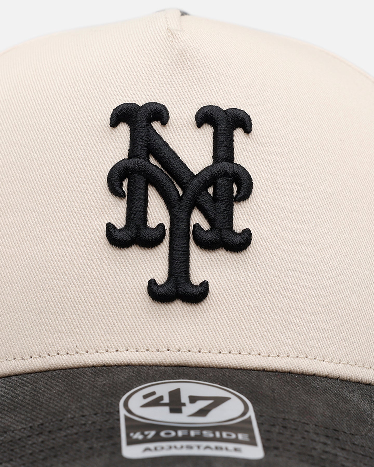 47 Brand New York Mets 'Washed Black Visor' 47 Offside Snapback