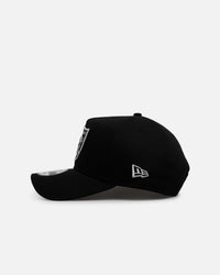 New Era Las Vegas Raiders 'Raised Metallic Chainstitch' 9FORTY A-Frame Snapback Black