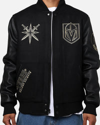 Pro Standard Vegas Golden Knights 'Black & Gold' Varsity Jacket Jet Black