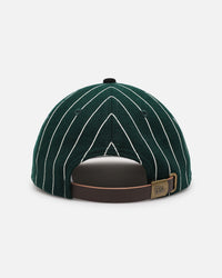 New Era Miami Dolphins 9FIFTY Retro Melton Pinstripe Strapback Dark Green/Black
