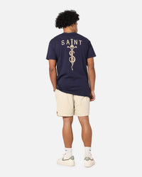 Saint Morta Daggers Lafayette T-Shirt Indigo