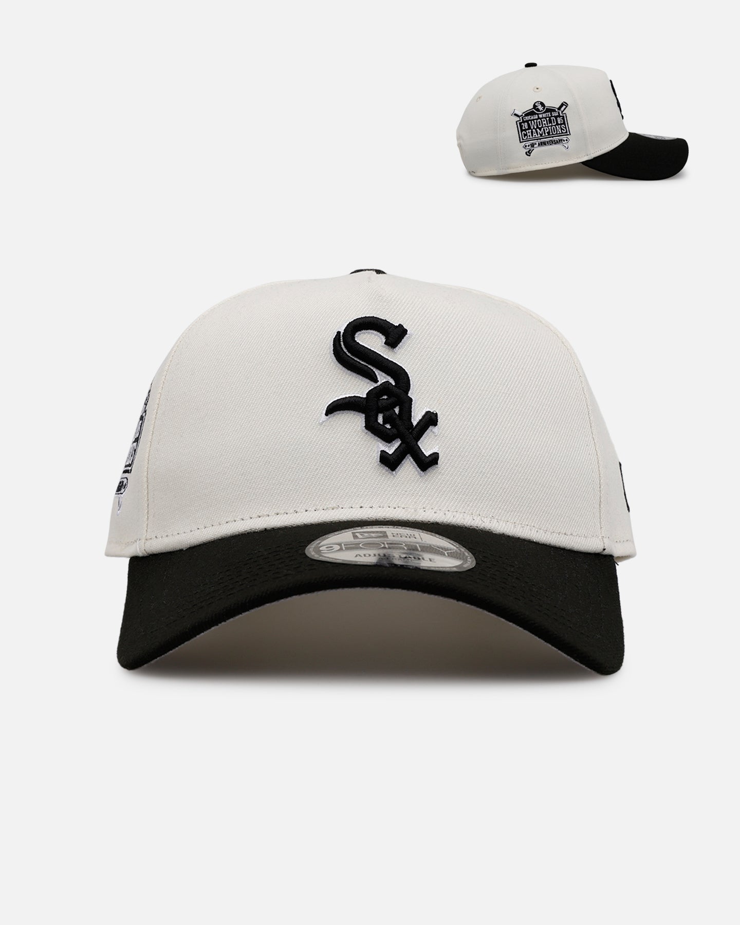 New Era Chicago White Sox 'Chrome Black' 9FORTY A-Frame Snapback