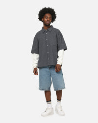 Carre Carpenter Jorts Mid Blue Denim