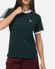 Adidas Women's 3 Stripe T-Shirt Green