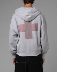 Loiter Drop Out Zip Hoodie Grey