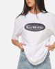 Carre Plaid Oval T-Shirt White