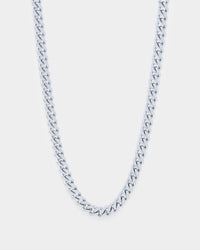 Saint Morta 7mm Cuban Chain White Gold
