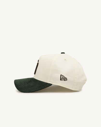 New Era San Diego Padres 'Chrome White Green' Corduroy Visor 9FORTY A-Frame Snapback Chrome