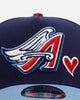 New Era Los Angeles Angels 'Team Color Hearts' 9FORTY A-Frame Snapback Official Team Color