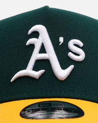 New Era Oakland Athletics 'Oakland Forever' 9FORTY A-Frame Snapback Green/Yellow