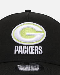 New Era Green Bay Packers 'Volt' 9FORTY A-Frame Snapback Black/Green