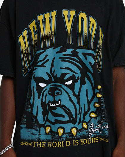 Goat Crew The World Is Yours Vintage T-Shirt Black Wash