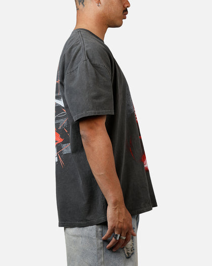 American Thrift Marvel Daredevil Face Heavyweight T-Shirt Black Wash