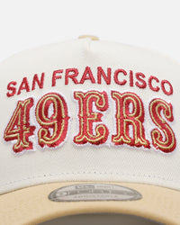 New Era San Francisco 49ers 'Chrome Metallic Wordmark' 9FORTY A-Frame Snapback Chrome