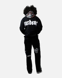 Soul By Ame Flower Hoodie Black