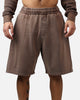 American Thrift Fleece Shorts Washed Brown