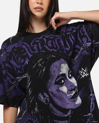 73Studio X WWE Rhea Ripley All Over Print T-Shirt Black Wash