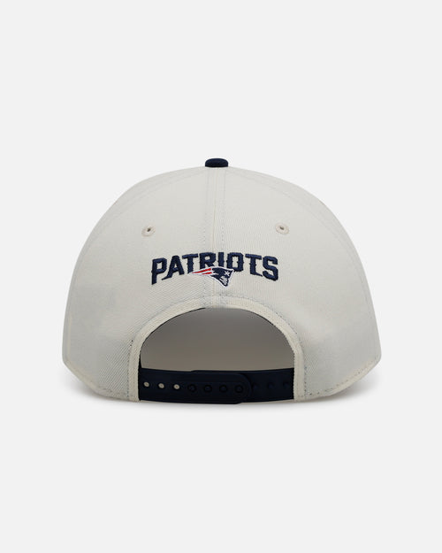New Era New England Patriots 'Super Bowl Logos' 9FORTY A-Frame Snapback Chrome