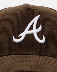 New Era Atlanta Braves 'Cord Tones' 9FORTY A-Frame Snapback Walnut