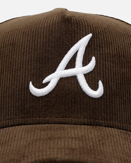 New Era Atlanta Braves 'Cord Tones' 9FORTY A-Frame Snapback Walnut