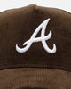 New Era Atlanta Braves 'Cord Tones' 9FORTY A-Frame Snapback Walnut
