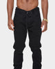 Carré Enorme Distressed Straight Jean Washed Black
