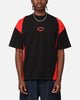 Carre Panelled Oversized T-Shirt Black/Red