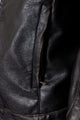 MNML Leather Moto Jacket Black