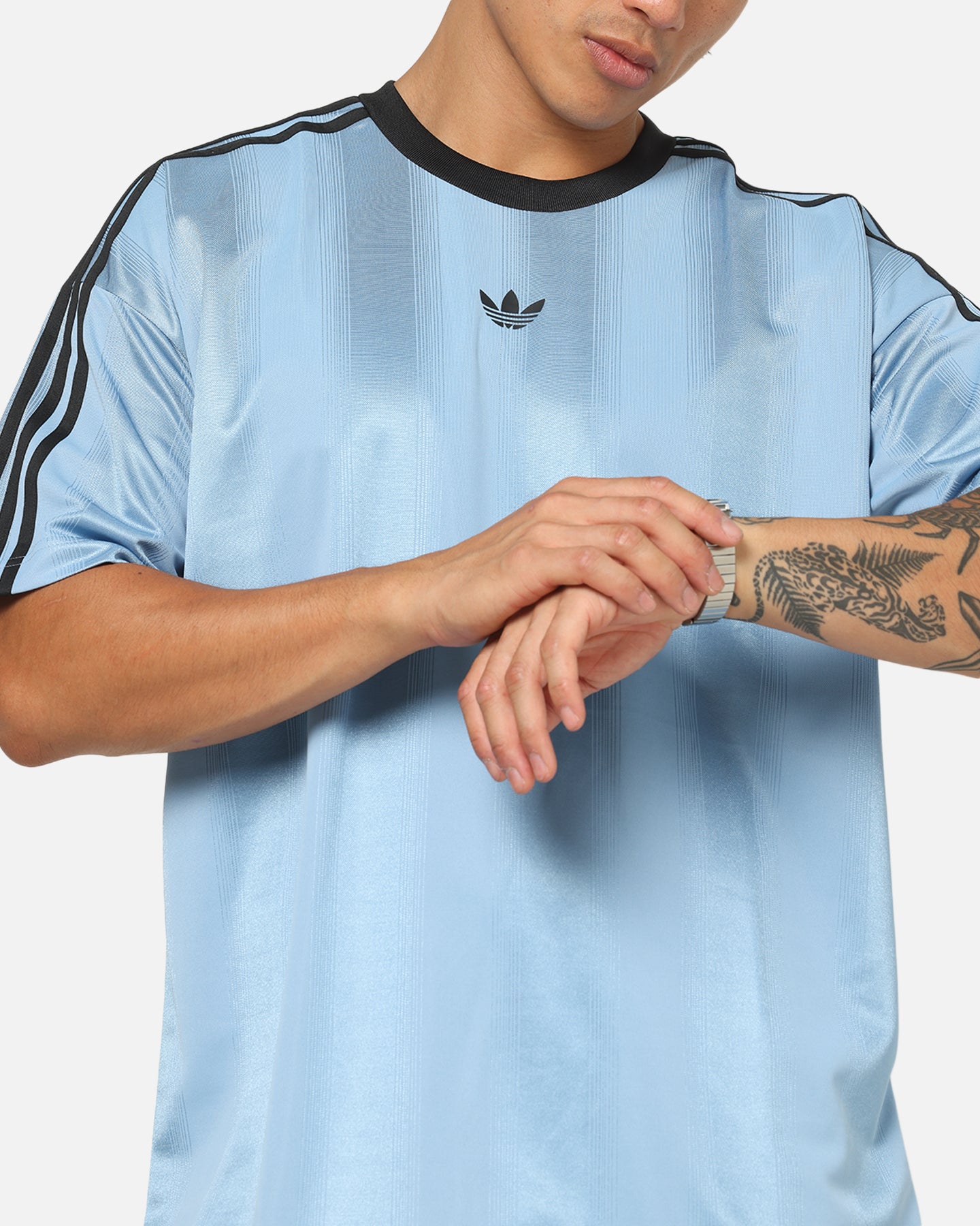 Adidas Jacquard Jersey Ash Blue | Culture Kings US
