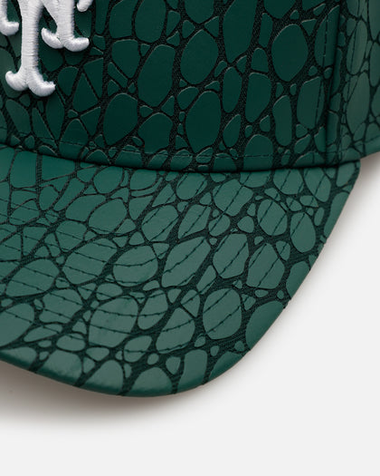 New Era New York Mets 'Croc Skin 2.0' 9FORTY A-Frame Snapback Dark Green